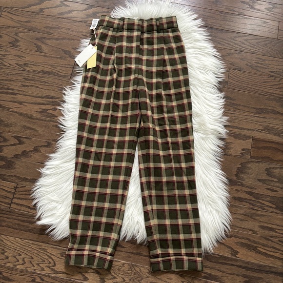 Aritzia DASHWOOD PANTS Wilfred Pant Size 0 New NWT Checkered Pants - Picture 2 of 9